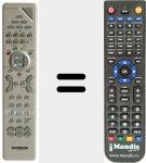 T&eacute;l&eacute;commande pour remplacer RCT615BLM1 (36253430)