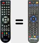 T&eacute;l&eacute;commande pour remplacer TTE19G514K