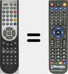 T&eacute;l&eacute;commande pour remplacer RC-1900 (30063114)