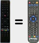 T&eacute;l&eacute;commande pour remplacer RC4862 (30087230)