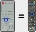 T&eacute;l&eacute;commande pour remplacer VPD780TD