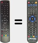 T&eacute;l&eacute;commande pour remplacer RC 1912 (30076862)