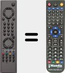 Télécommande pour remplacer RC 1602 (20256002)