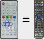 Télécommande pour remplacer VTD40