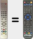 Télécommande pour remplacer ZR4187R