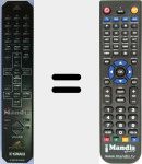 T&eacute;l&eacute;commande pour remplacer RX-E600 RDS (WD783600)