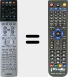 T&eacute;l&eacute;commande pour remplacer RAV503 (ZF270100)