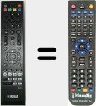 Télécommande pour remplacer BDP115 (WV152400)