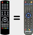 Télécommande pour remplacer ZE24FHD