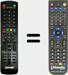 Télécommande pour remplacer ZV-32HD2