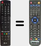 T&eacute;l&eacute;commande pour remplacer AKB72915202