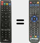 Télécommande pour remplacer 100HD