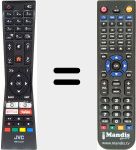 Télécommande pour remplacer RM-C3331 (30101023)