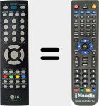 Télécommande pour remplacer MKJ37815701
