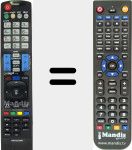 T&eacute;l&eacute;commande pour remplacer MI-AKB73275605