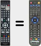 Télécommande pour remplacer RC036SR (30701023700AS)