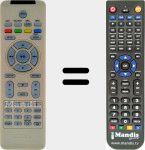 T&eacute;l&eacute;commande pour remplacer 996510020616