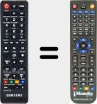 Télécommande pour remplacer TM1241 (AH59-02555A)