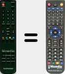 T&eacute;l&eacute;commande pour remplacer Ares (S1502T)