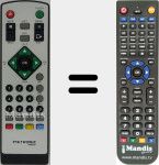 T&eacute;l&eacute;commande pour remplacer 060500