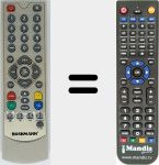 T&eacute;l&eacute;commande pour remplacer Boshmann001