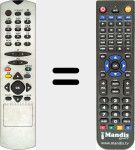 T&eacute;l&eacute;commande pour remplacer RC 2546 (30035066)