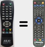 Télécommande pour remplacer AKSCART15H