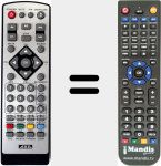 T&eacute;l&eacute;commande pour remplacer RT8100M