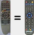 T&eacute;l&eacute;commande pour remplacer RT7367 (ADC730)