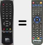 T&eacute;l&eacute;commande pour remplacer EasyhomeTDTCompactB