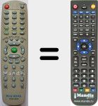 Télécommande pour remplacer DVD3005