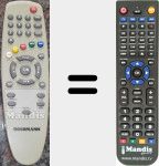 T&eacute;l&eacute;commande pour remplacer BM400T