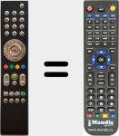 T&eacute;l&eacute;commande pour remplacer Mini8130