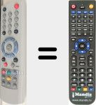 T&eacute;l&eacute;commande pour remplacer CCR 582