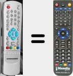 Télécommande pour remplacer 3000FTA