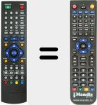 T&eacute;l&eacute;commande pour remplacer REMCON596