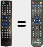 Télécommande pour remplacer REMCON508