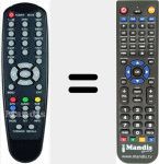 T&eacute;l&eacute;commande pour remplacer RCDB2