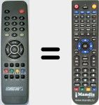 T&eacute;l&eacute;commande pour remplacer REMCON759