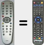 T&eacute;l&eacute;commande pour remplacer EYE001