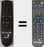 T&eacute;l&eacute;commande pour remplacer DSB2200