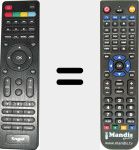 Télécommande pour remplacer RT0101HD