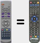 T&eacute;l&eacute;commande pour remplacer RCU008