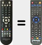 T&eacute;l&eacute;commande pour remplacer RCU500