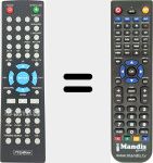 Télécommande pour remplacer Flip001