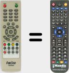 T&eacute;l&eacute;commande pour remplacer RDTS680-2