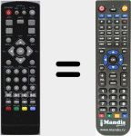 Télécommande pour remplacer TV20