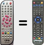 Télécommande pour remplacer DVD-TDTR