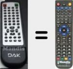 T&eacute;l&eacute;commande pour remplacer LW109A