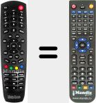 T&eacute;l&eacute;commande pour remplacer ML4100TC